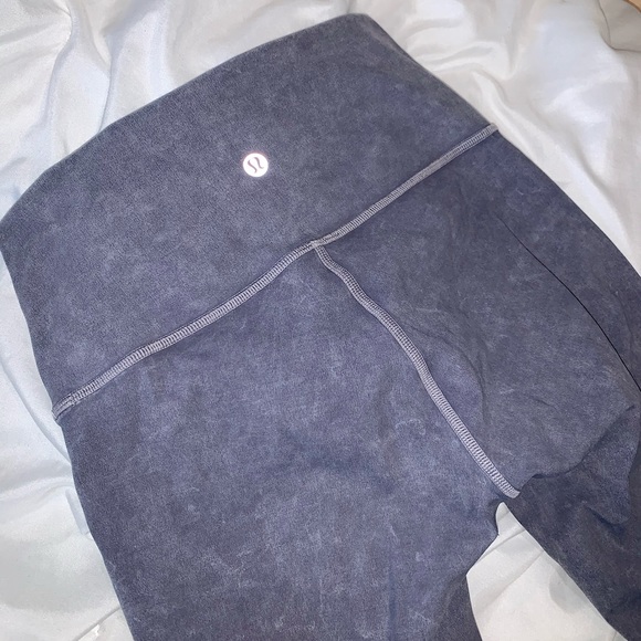 lululemon athletica Other - Lululemon Wunder Under 28” Grey Tie Dye Leggings